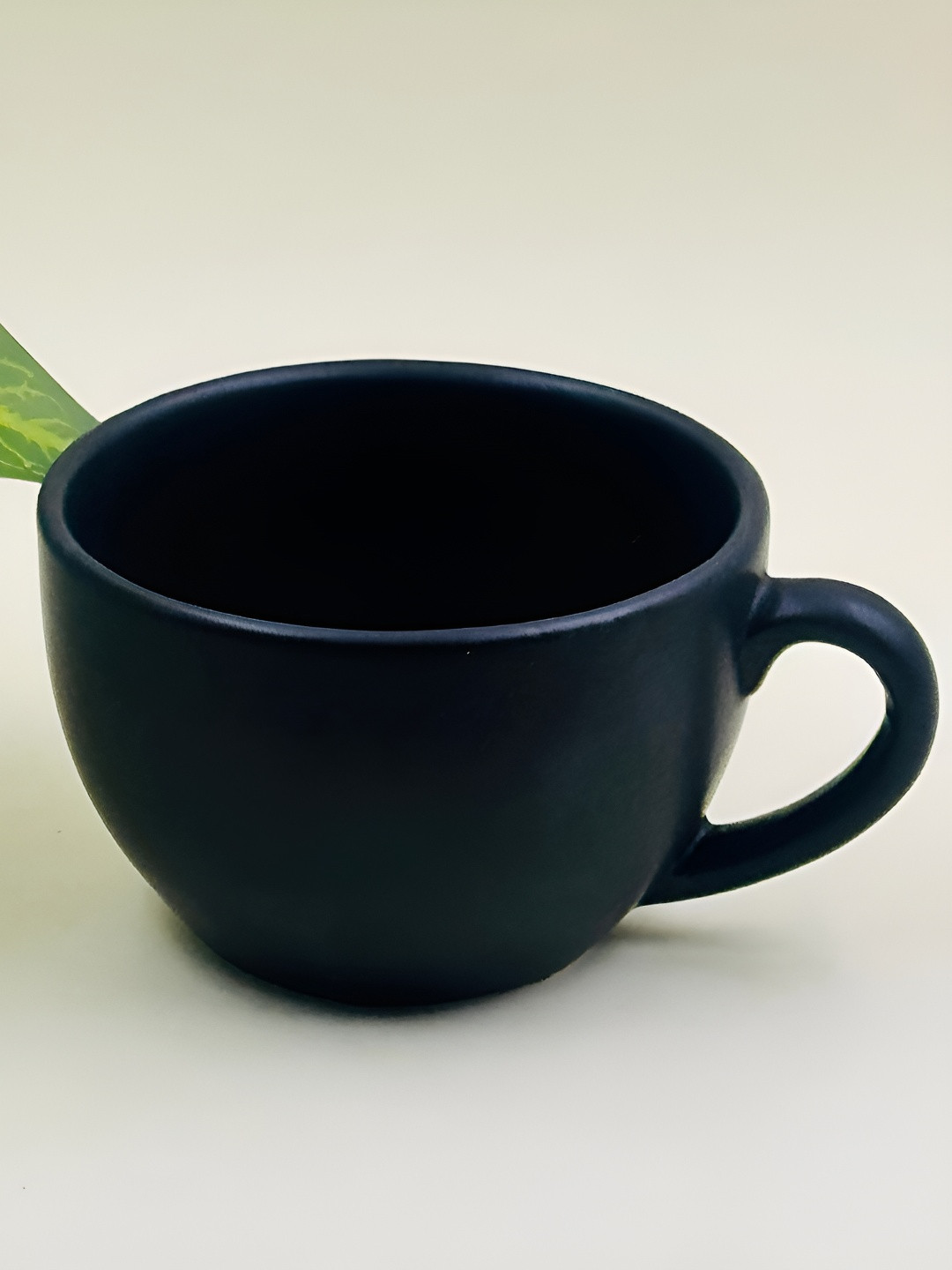 Lupaava Black Ceramic Soup Bowls With Spoons 300 ml