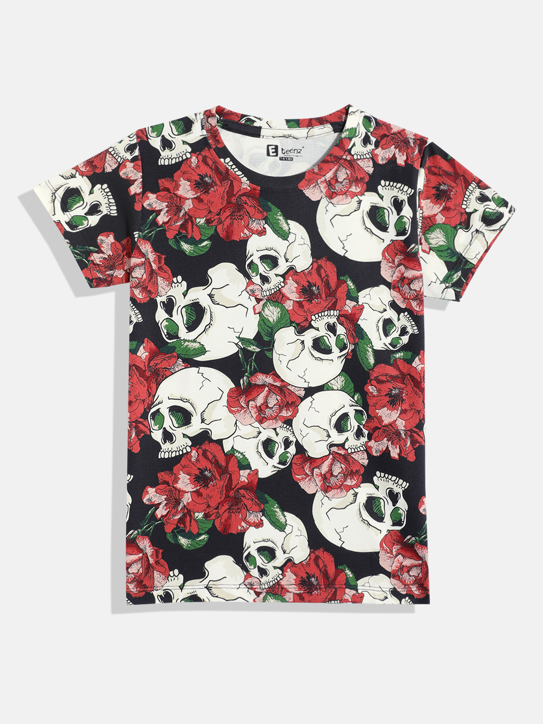 Eteenz Girls Grunge Graphic Printed T-shirt