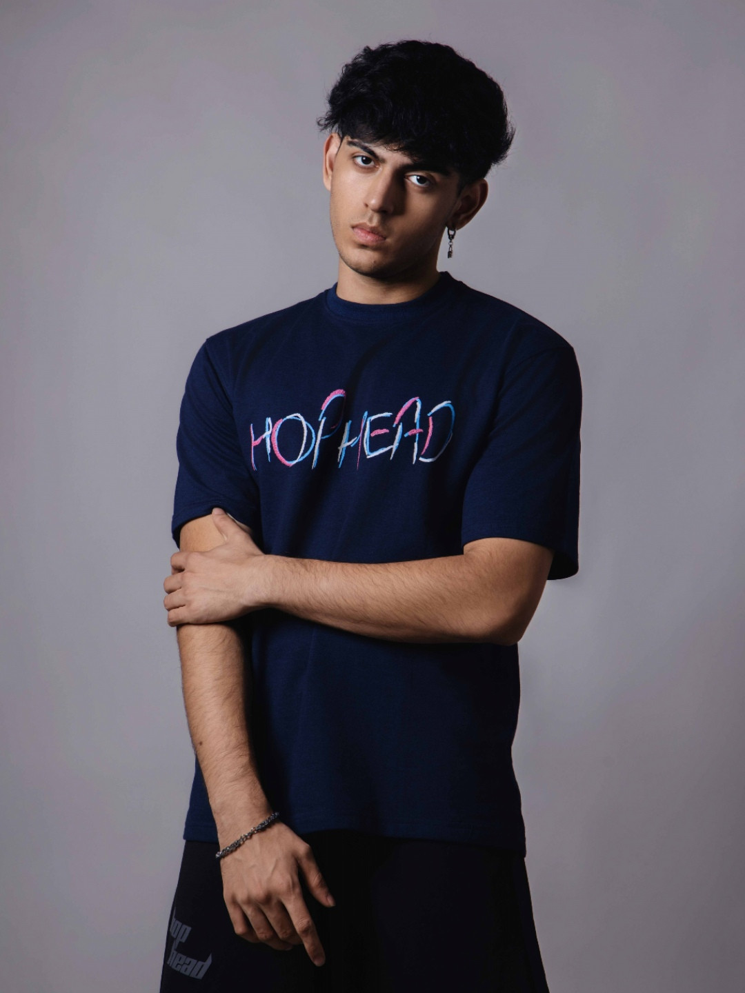 HOP HEAD Men Typography Printed Round Neck Cotton T-shirt