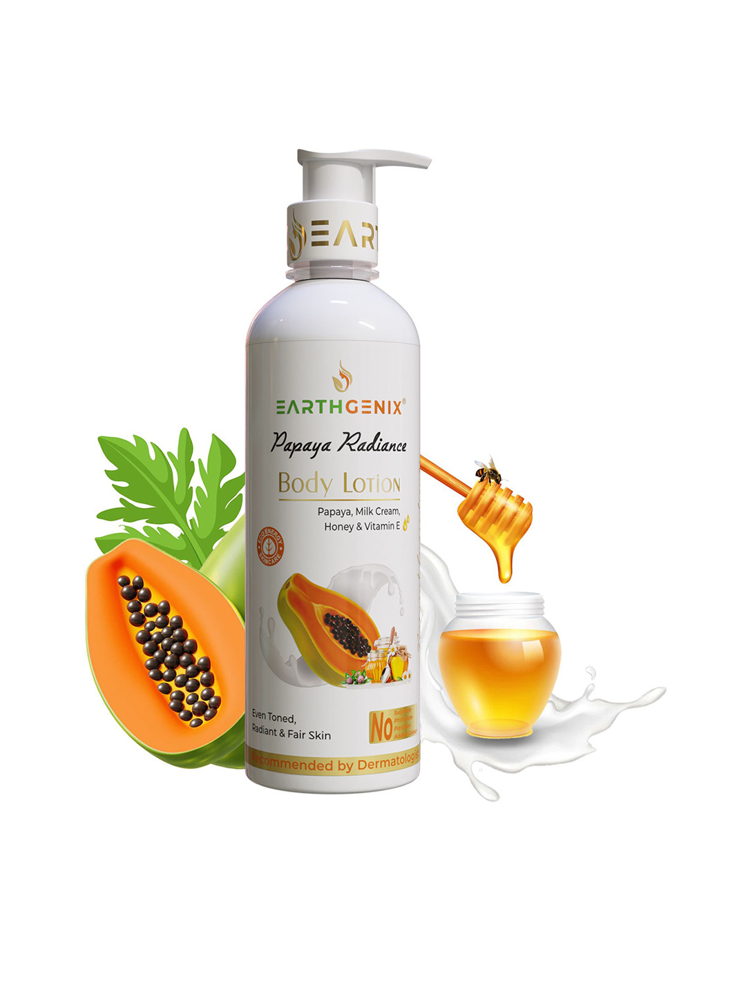 Earthgenix Papaya Radiance Body Lotion With Vitamin E - 500 ml