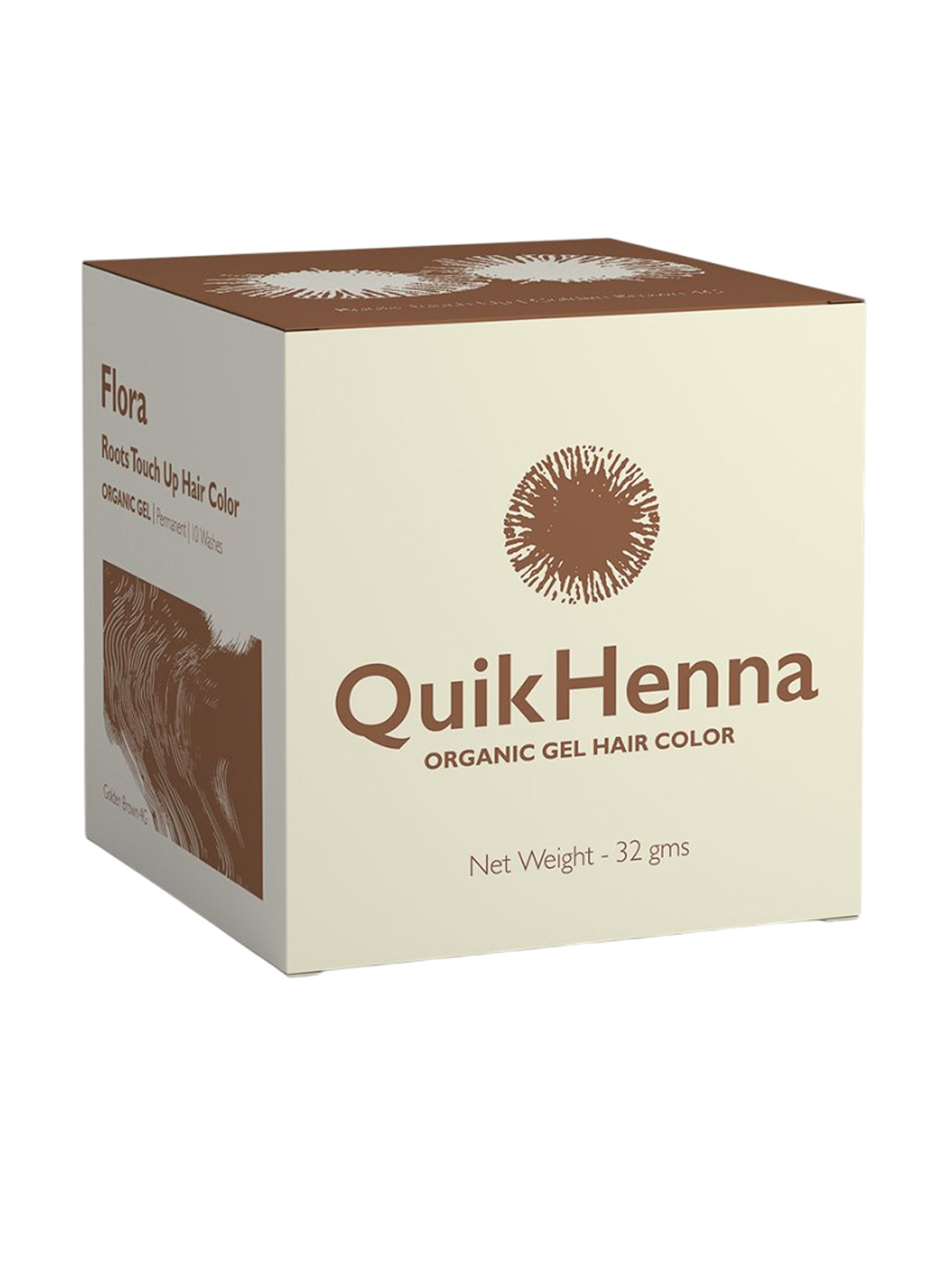 QUIKHENNA Flora Root Touch Up Hair Color - 32 g - Golden Brown