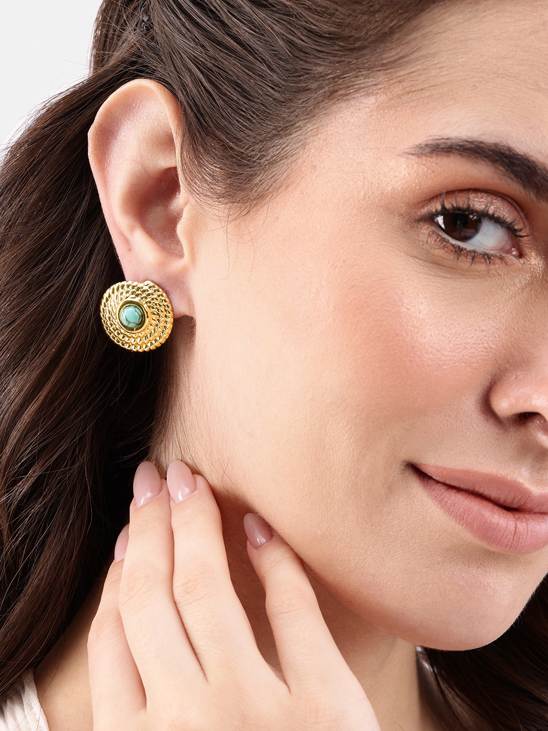 DressBerry Spherical Shaped Beaded Studs