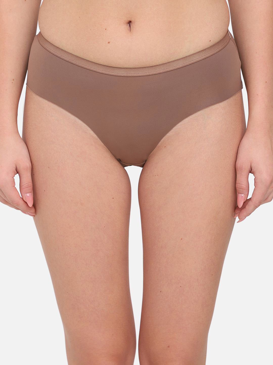 Wacoal Women Invisible Brown Mid Rise Hipster Briefs PI03P02-BR