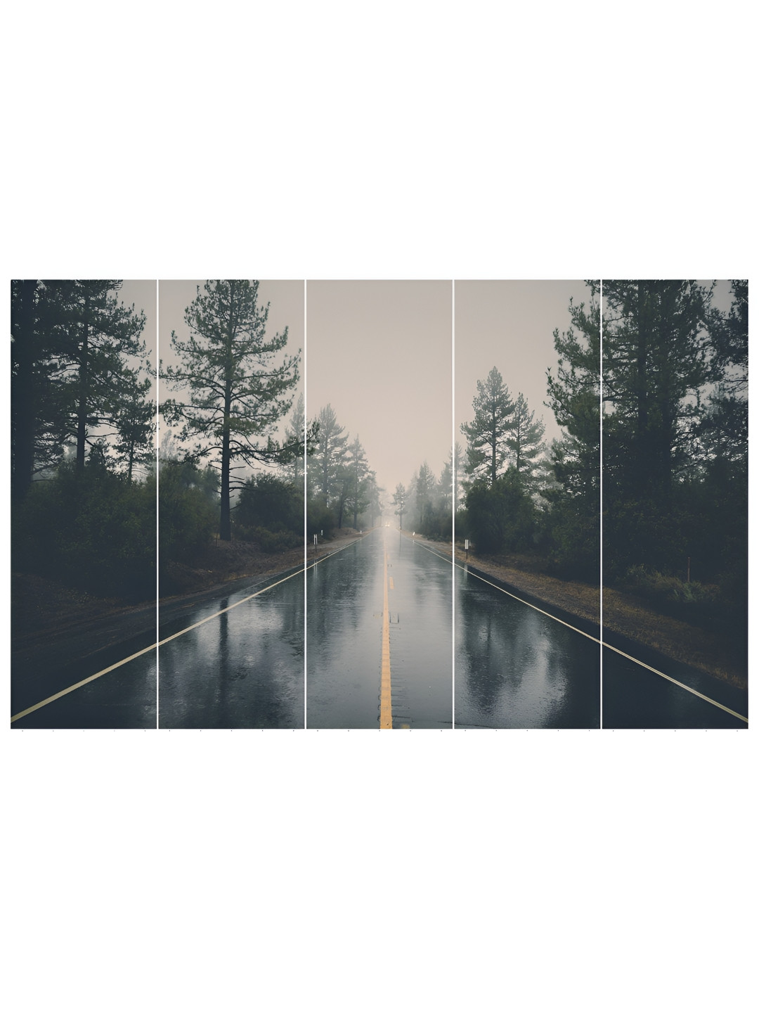 Inephos Paper 5 Pcs Wall Rectangle Paintings Wall Art - 8.2x5.9In