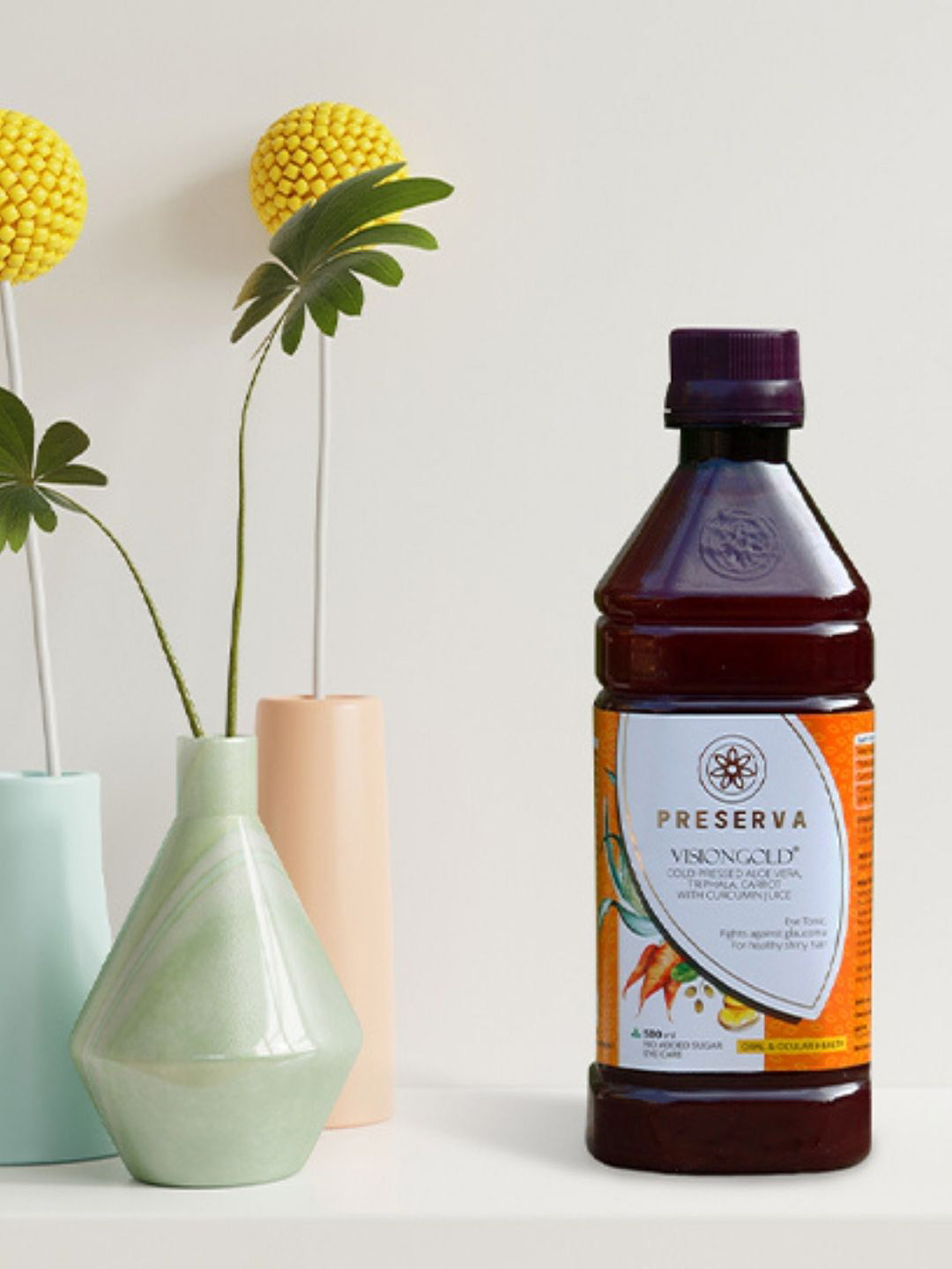 Preserva Wellness Visiongold Juice For Improving Vision & Healthy Eyes - 500ml