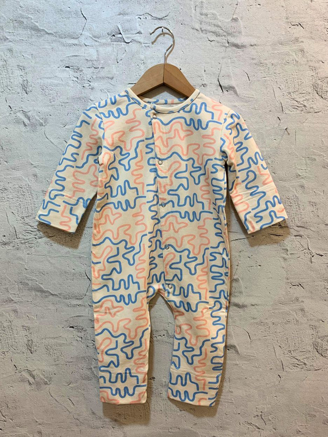 EARTHY TWEENS Kids Scribble Scrubble Pure Cotton Baby Romper