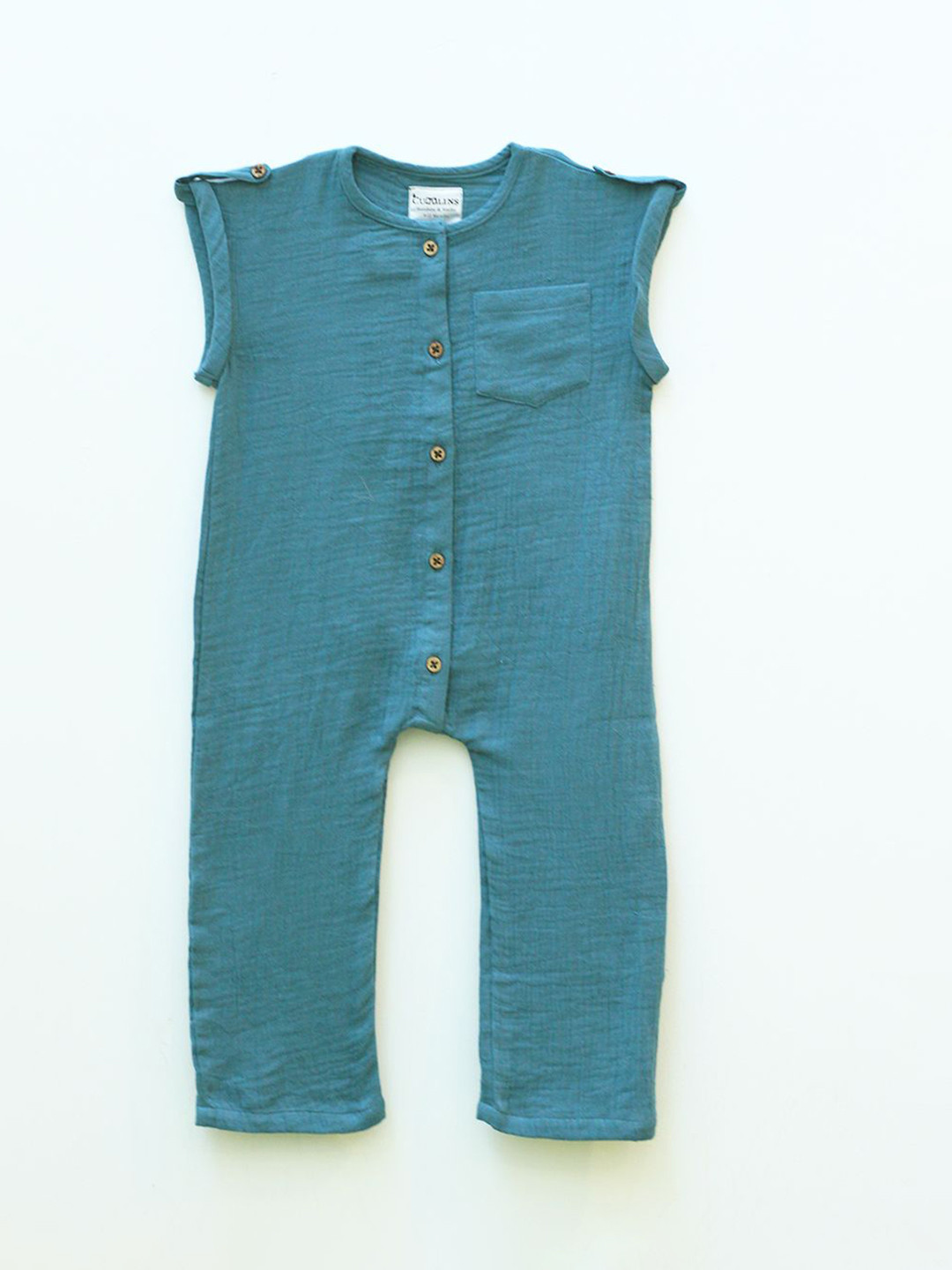 EARTHY TWEENS Kids Solid Sleeveless Romper