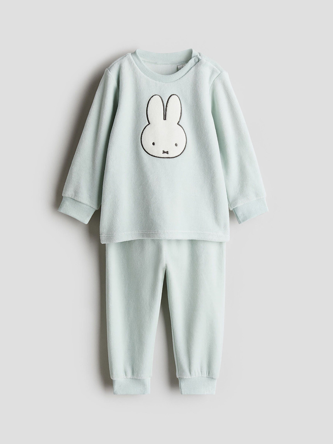 H&M Patterned Velour Pyjamas