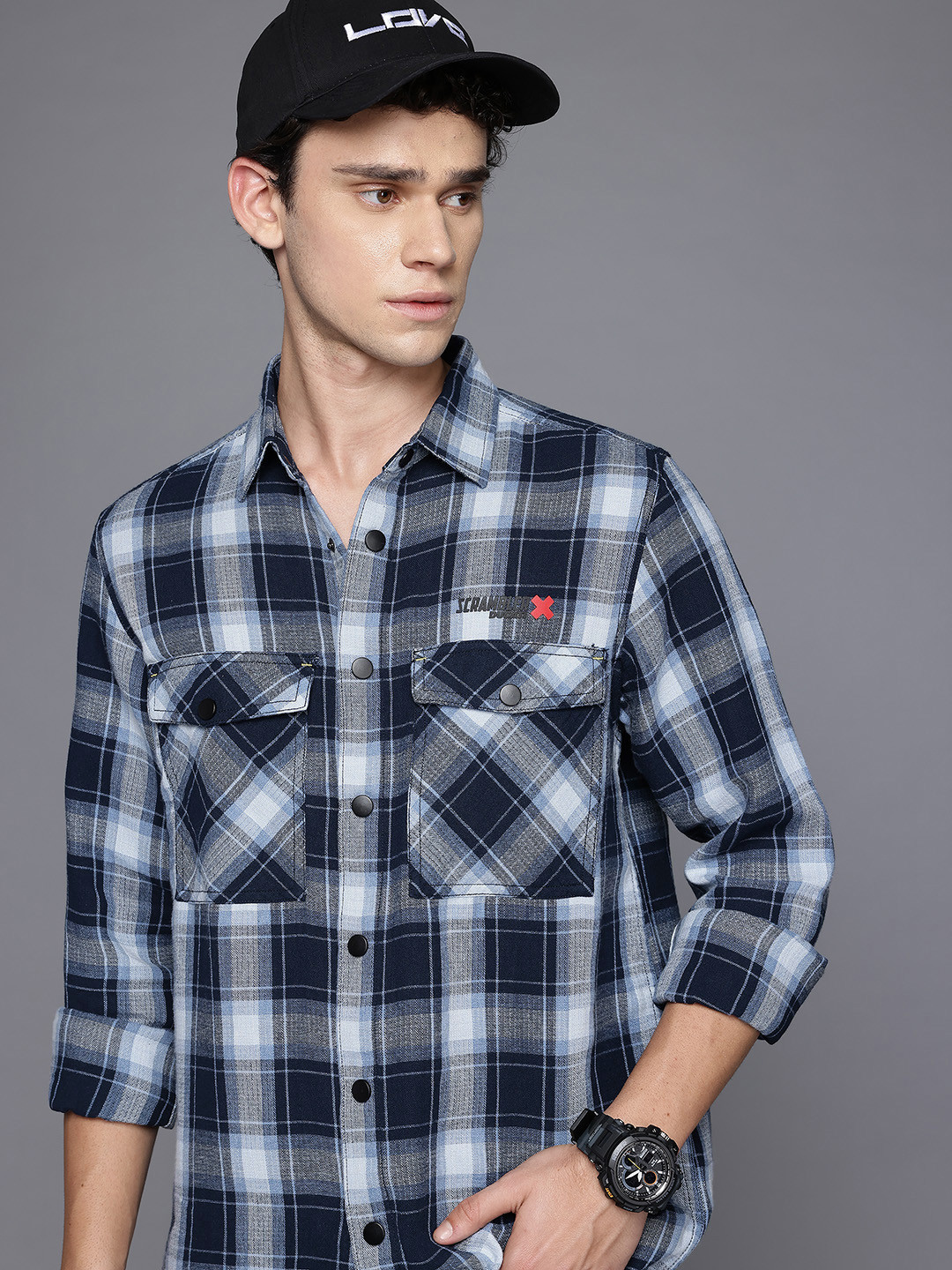 Ducati Checked Casual Shirt with Chest Pocket