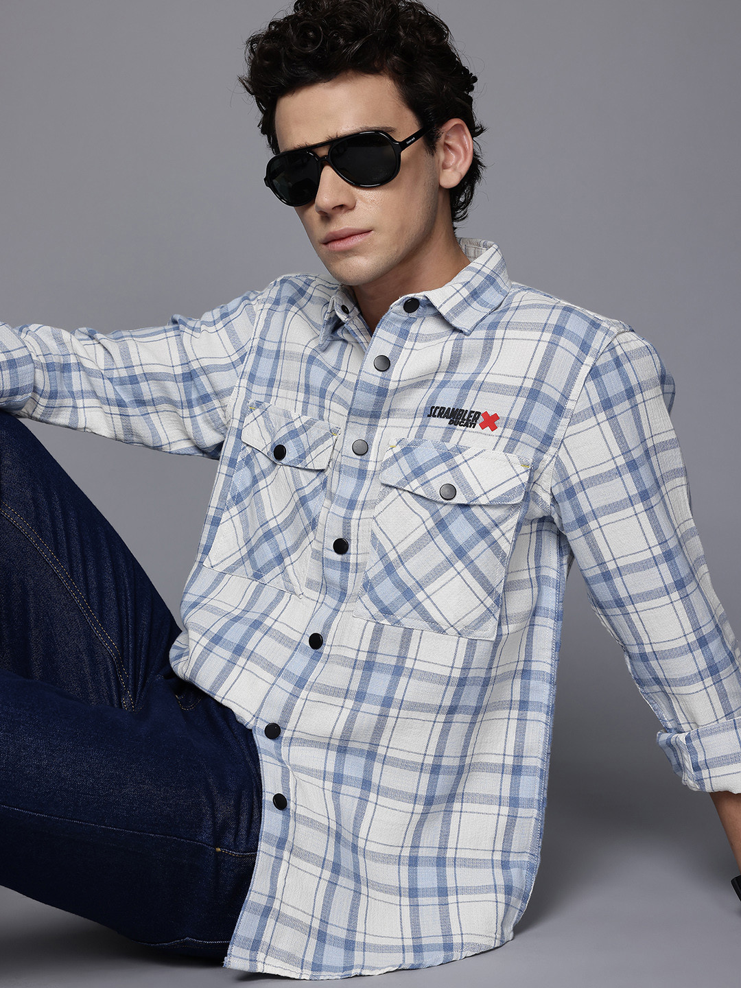Ducati Checked Casual Shirt with Chest Pocket