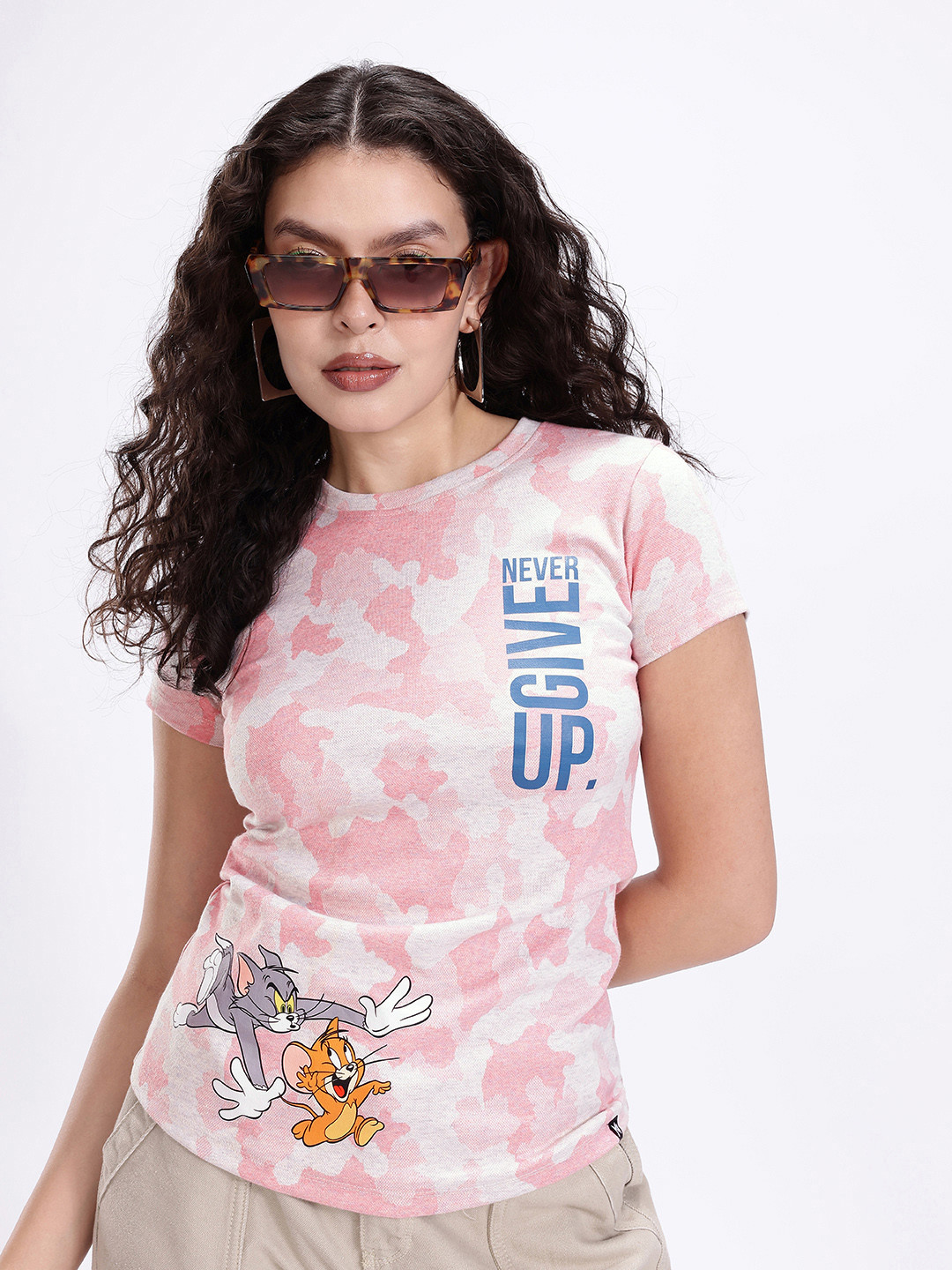 Kook N Keech Tom & Jerry Printed T-shirt