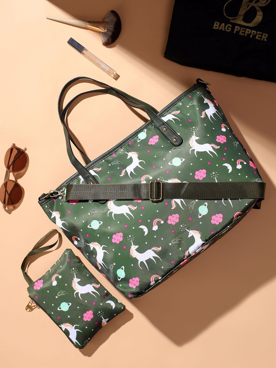 Bag Pepper Graphic Printed Structured Tote Bag