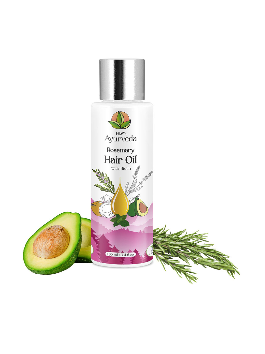HIM AYURVEDA Ayurveda Rosemary Hair Oil With Biotin- 100 ml