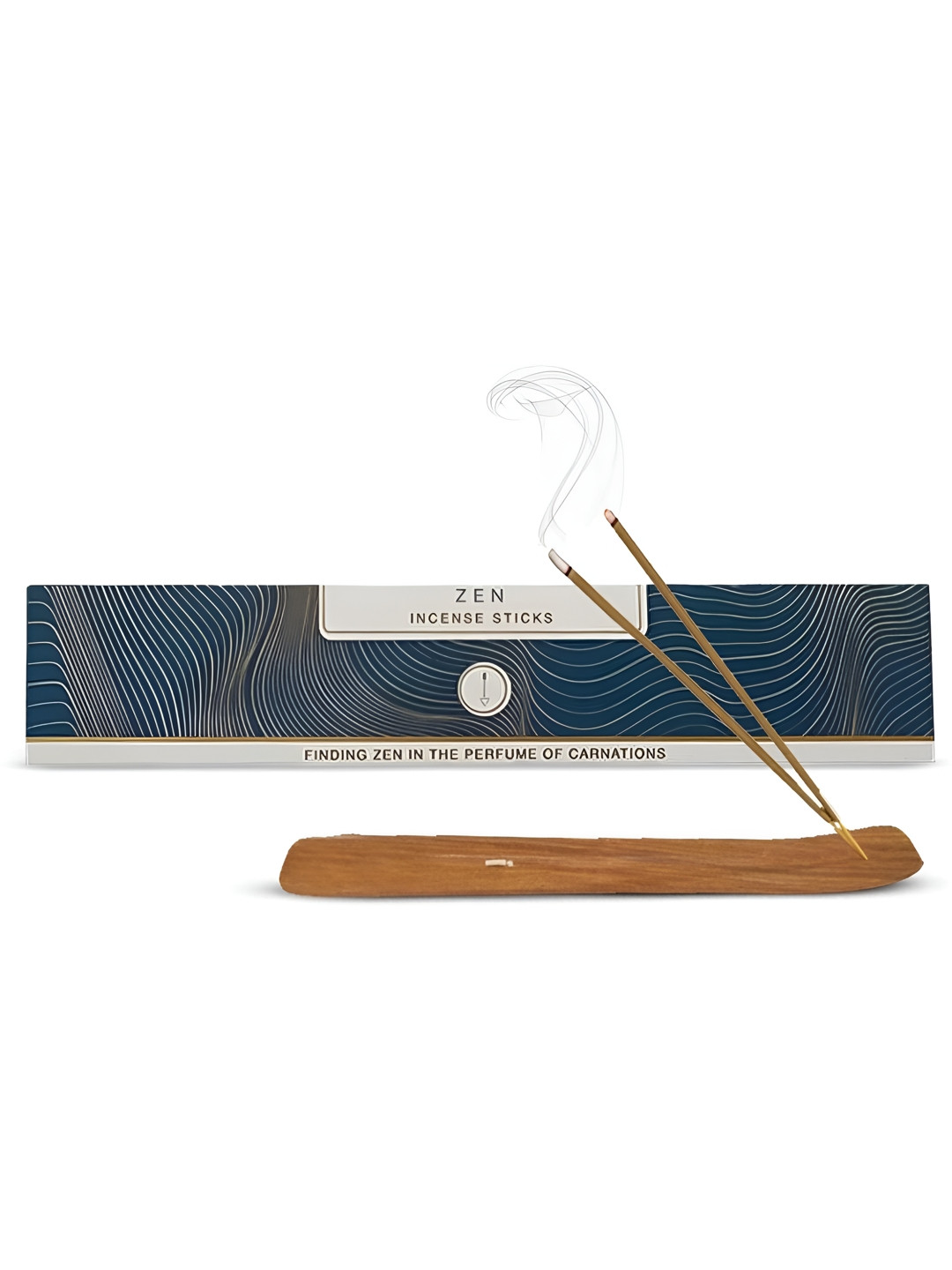 Nirmalaya 40 Pieces Brown & Blue 100% Organic Zen Incense Sticks Agarbatti
