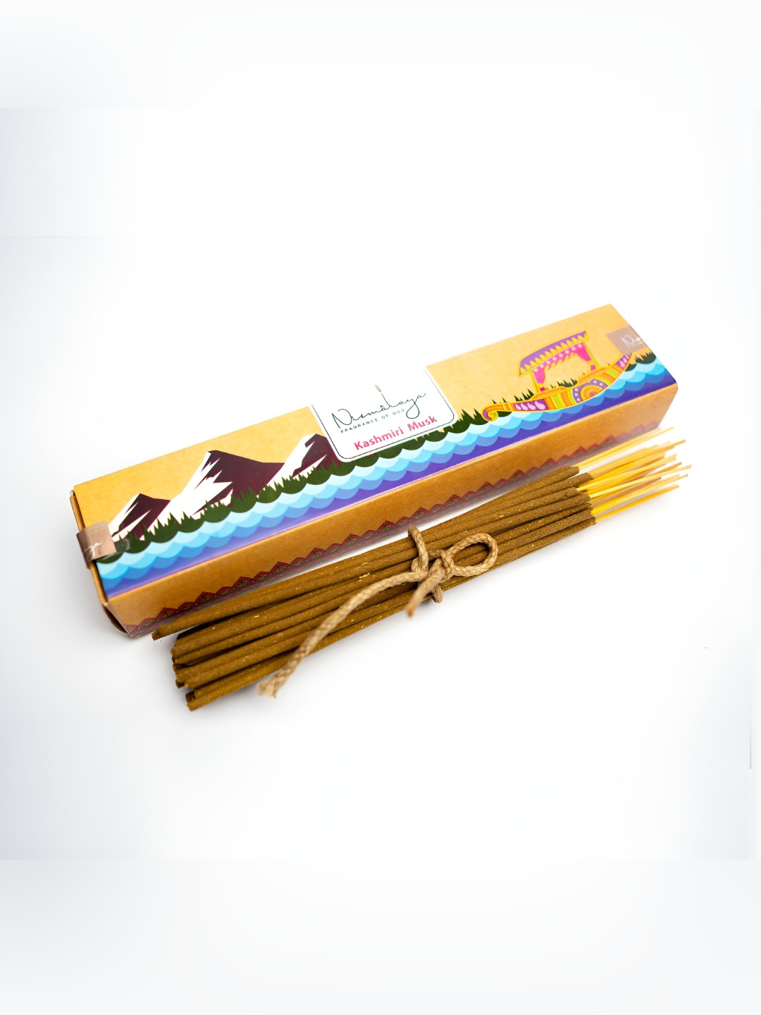 Nirmalaya 40 Pieces Brown & & Blue 100% Organic Kashmiri Musk Incense Sticks Agarbatti