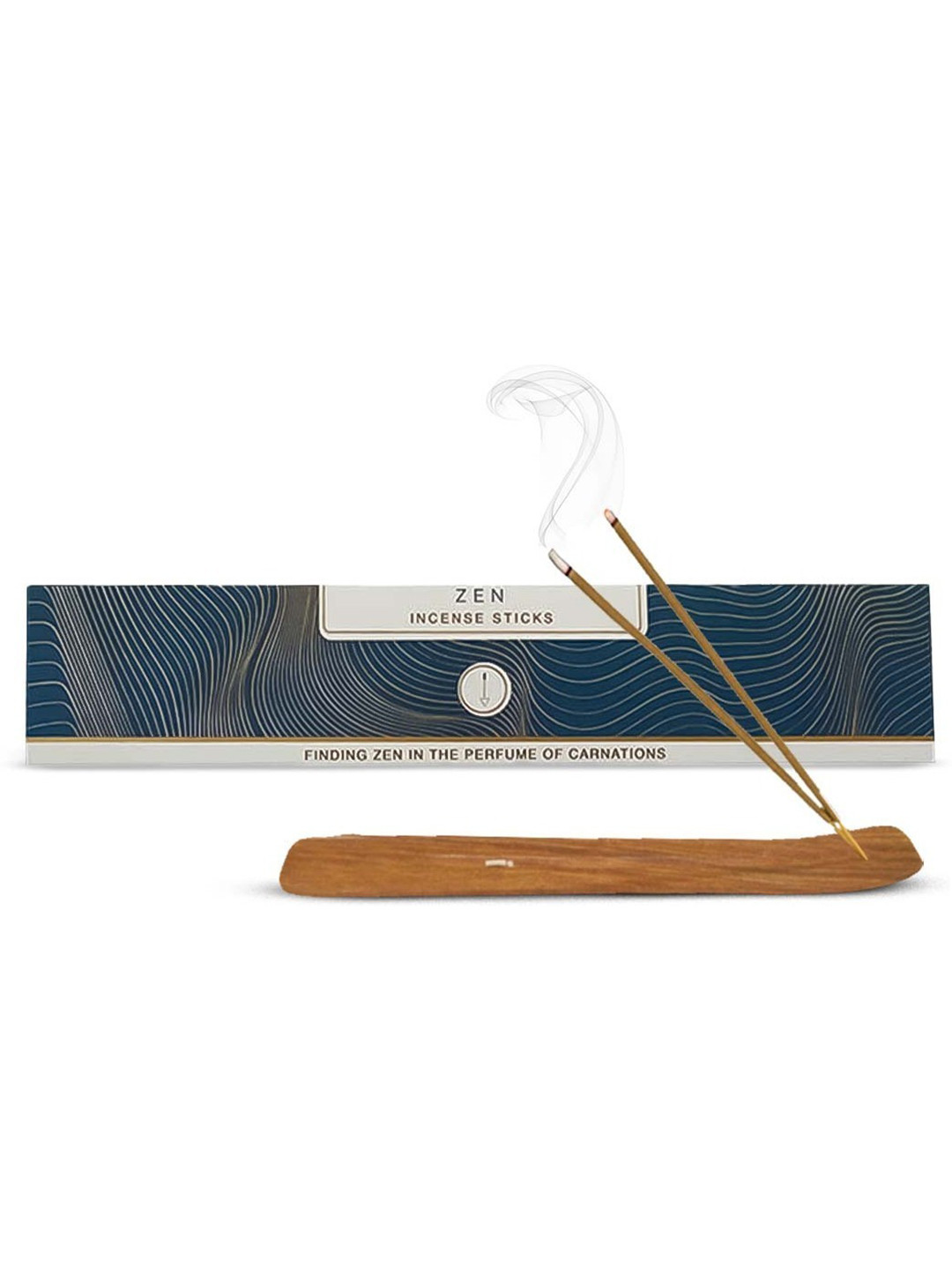 Nirmalaya 40-Pcs Brown & Blue 100% Organic Zen Incense Sticks Agarbatti For Home