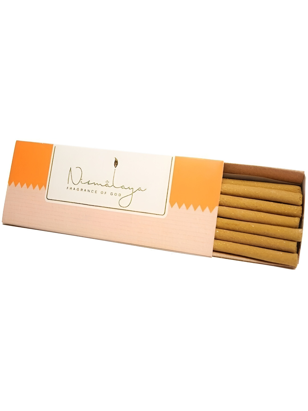 Nirmalaya 20 Pieces Brown & Orange-Color Mysore DH 1 Organic Dhoop Sticks For Pooja