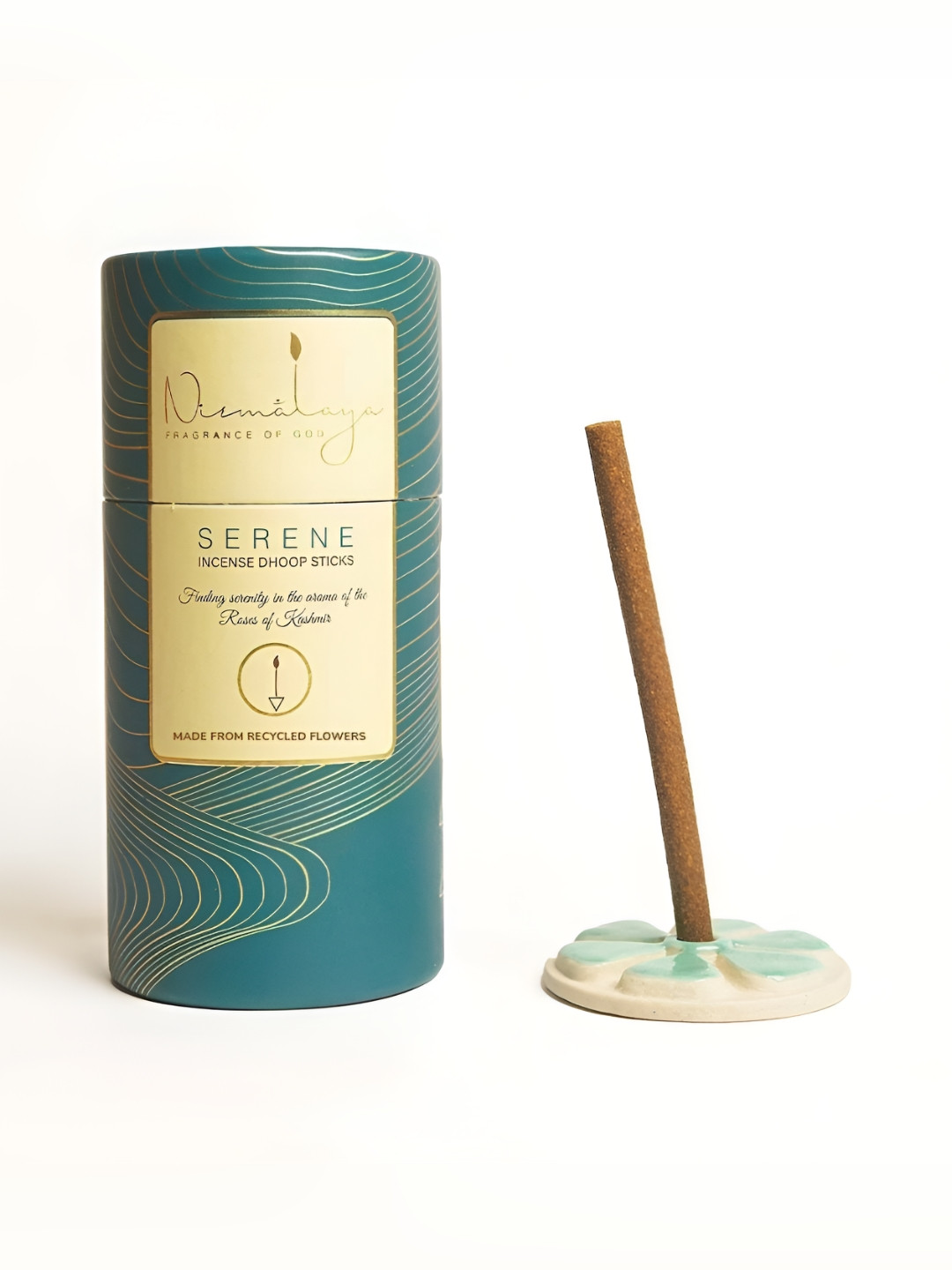Nirmalaya 40 Pieces Brown Organic Serene Incense Dhoop Sticks