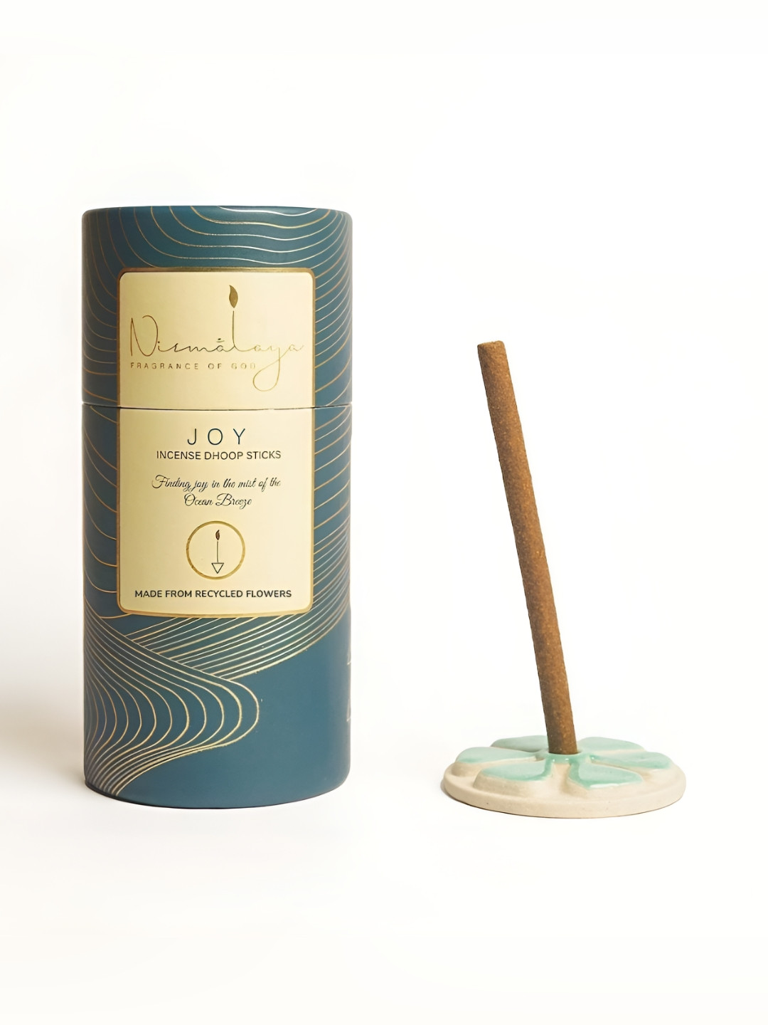 Nirmalaya 40 Pieces Brown Organic Joy Incense Dhoop Sticks