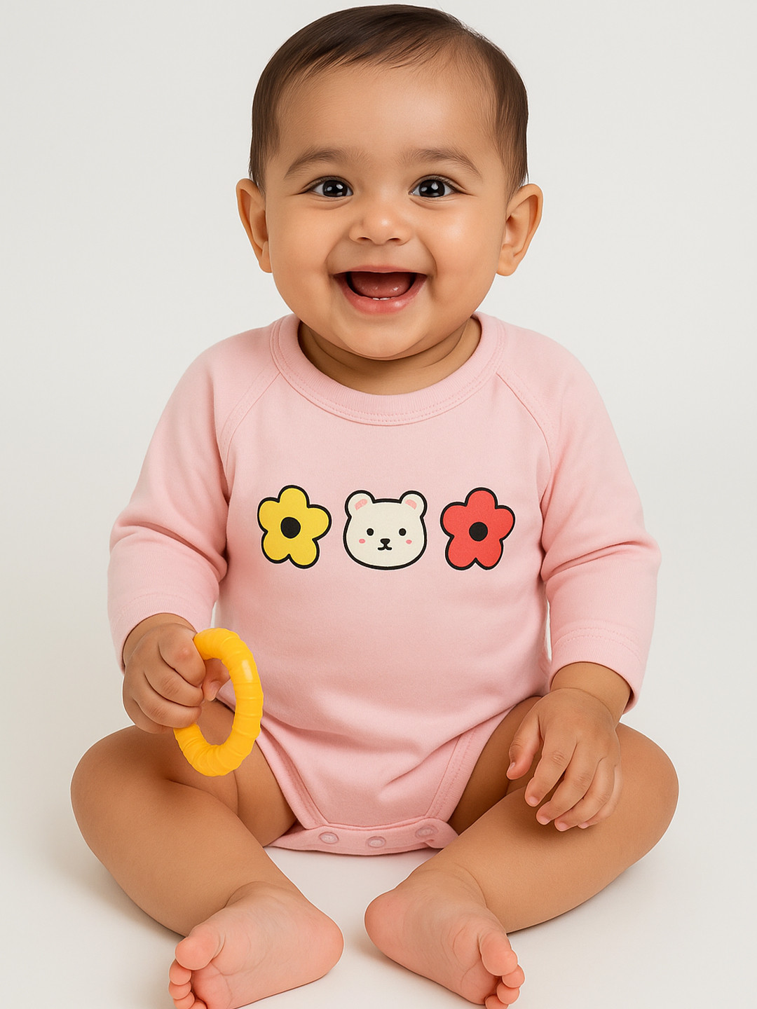 EARTHY TWEENS Infants Pastel Cotton Jersey Bodysuit