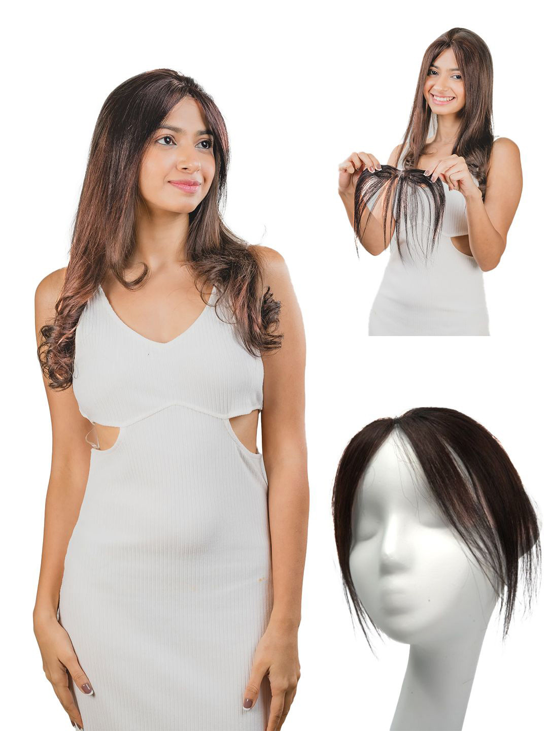 HAIR ORIGINALS Frontline Hair Patch Hair Extension - Natural Brown