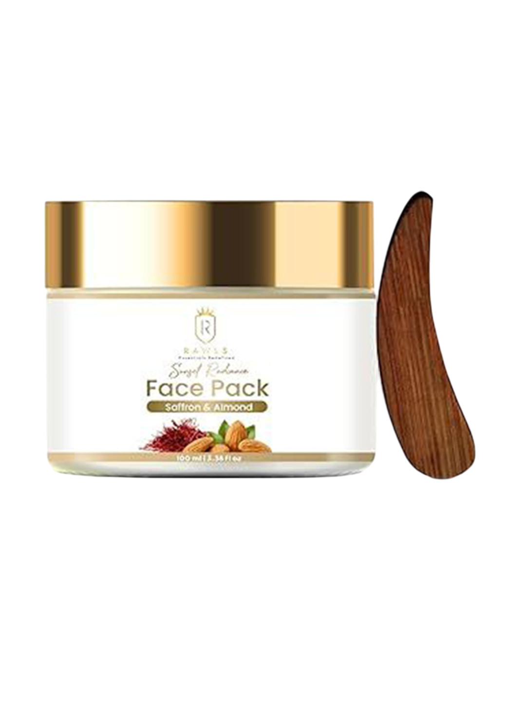 RAWLS Sunset Radiance Face Pack With Saffron, Almond Oil & Turmeric - 100 ml