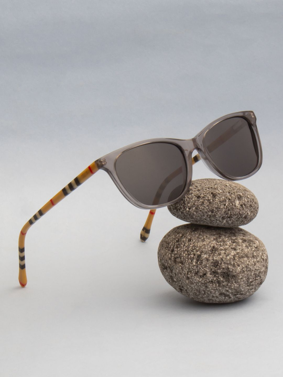 Ted Smith Women Black Cateye Iconic Acetate Sunglasses with Polarised Lens