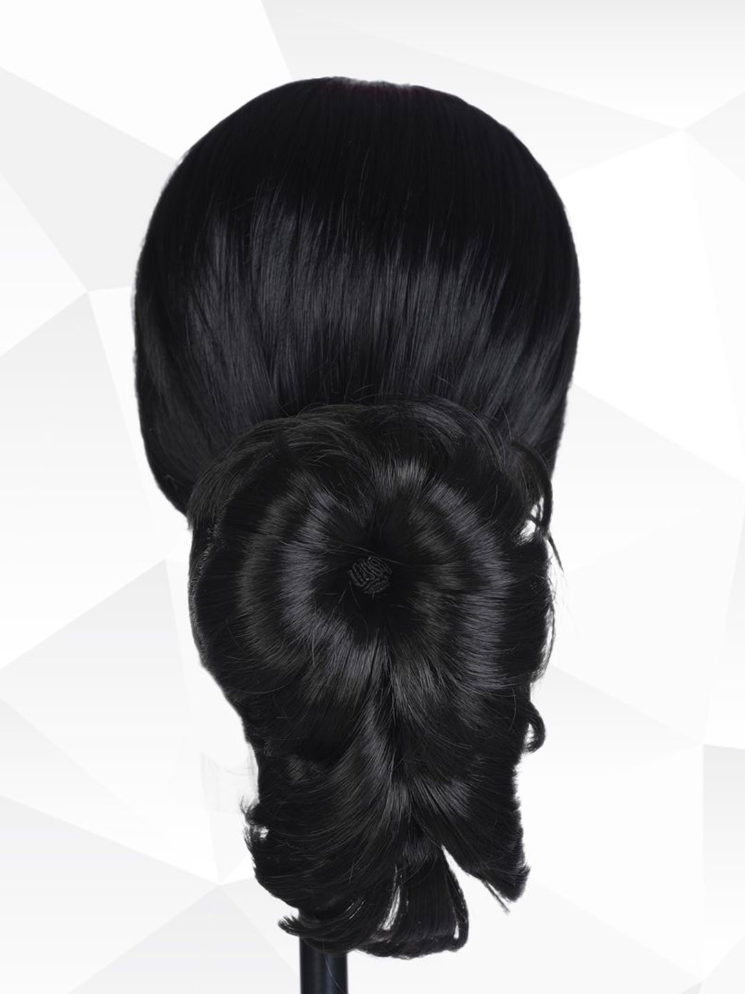 AHS Clip-In Wavy Claw Bun Hair Extension - Black - 10 Inch