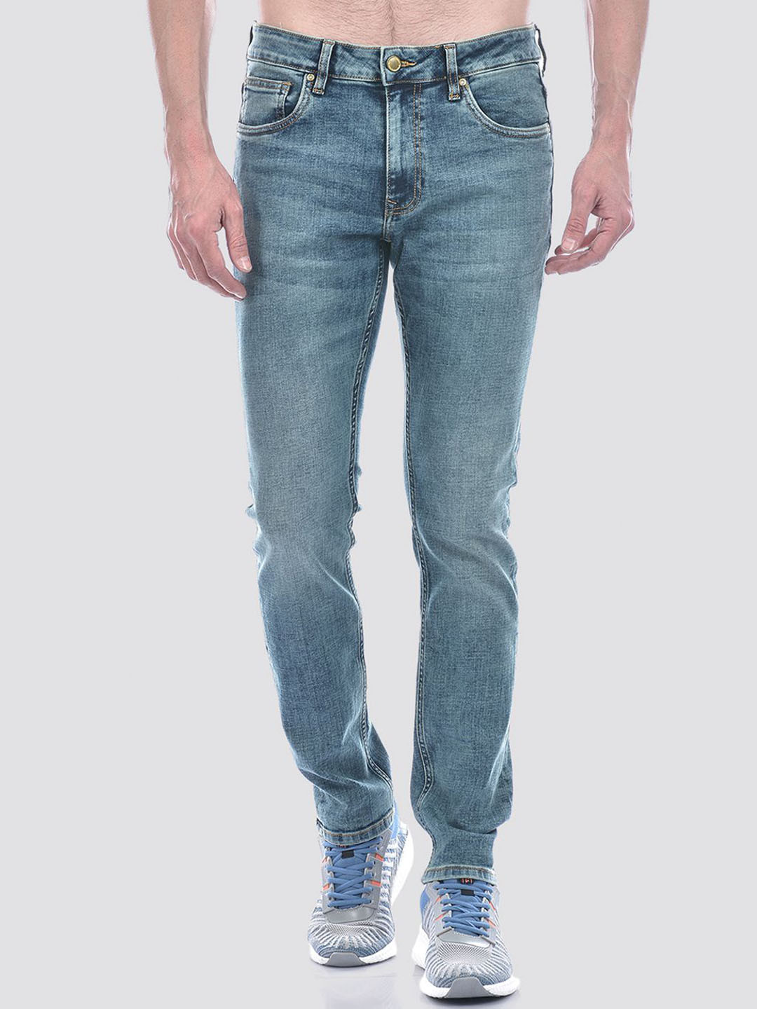 Jack & Jones Men Ben Slim Fit Light Fade Stretchable Jeans