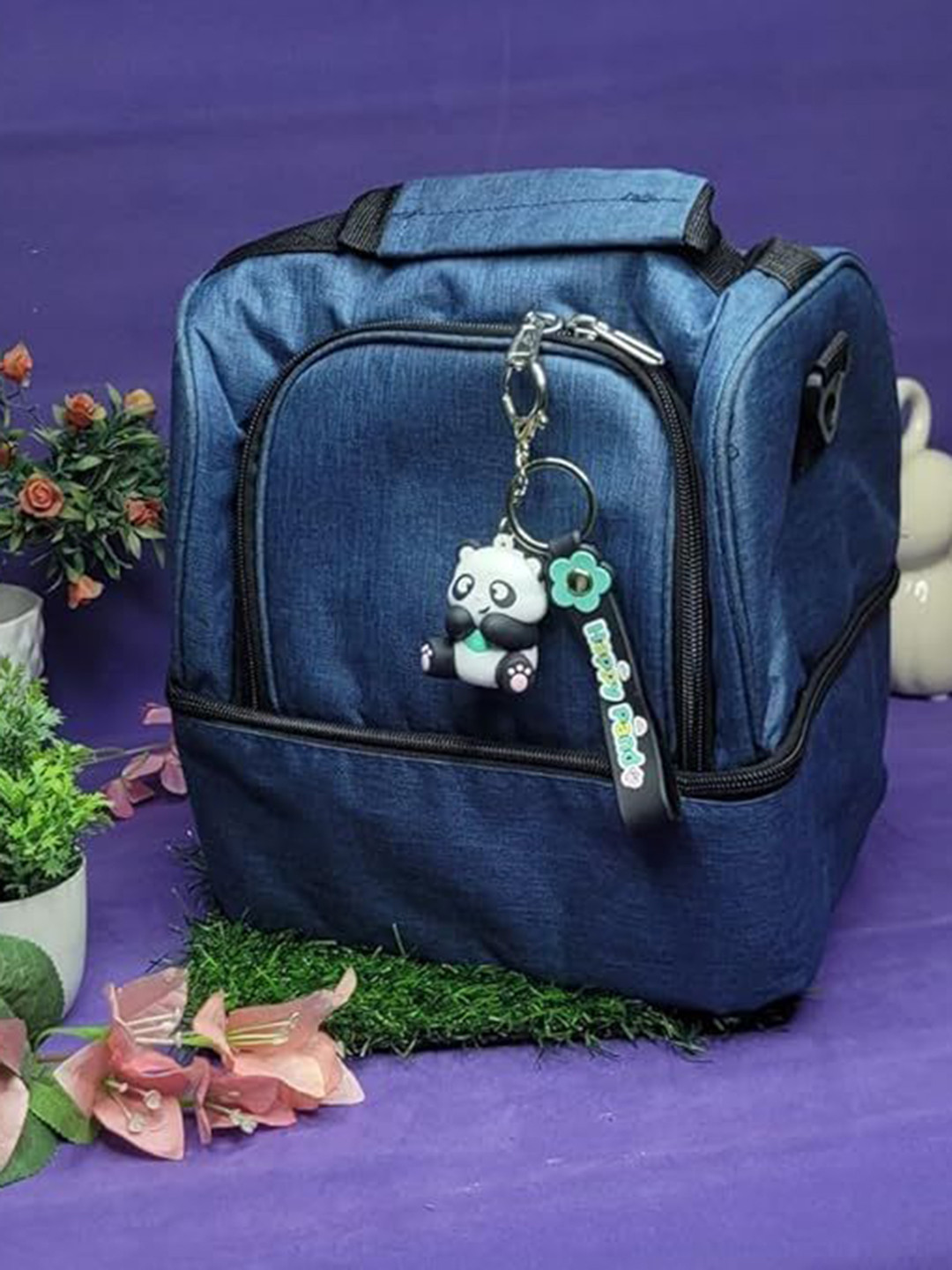 Wonderland Kids Happy Panda Sitting Key Chain