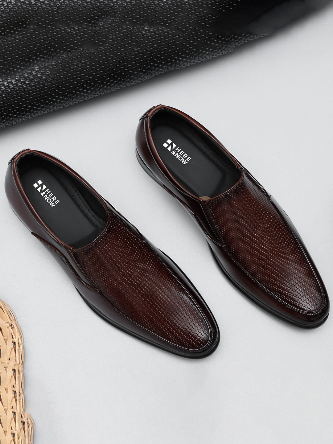 HERE&NOW Men's Slip on Formal Shoes