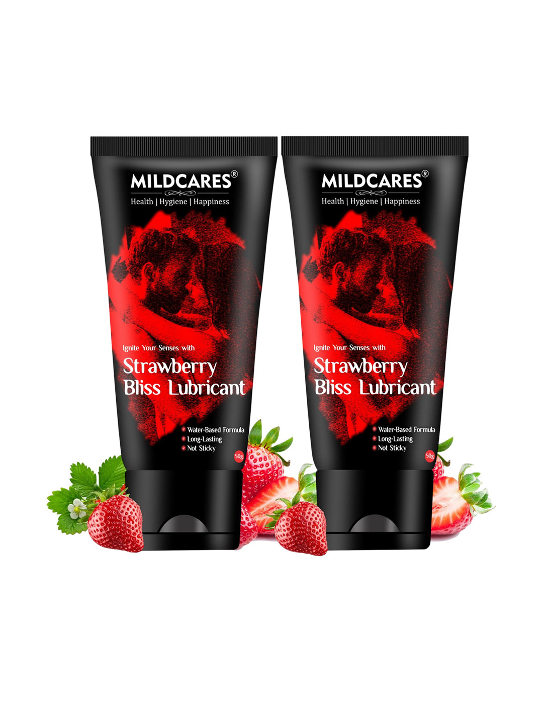 MILDCARES Set Of 2 Strawberry Bliss Lubricant - 50 ml Each