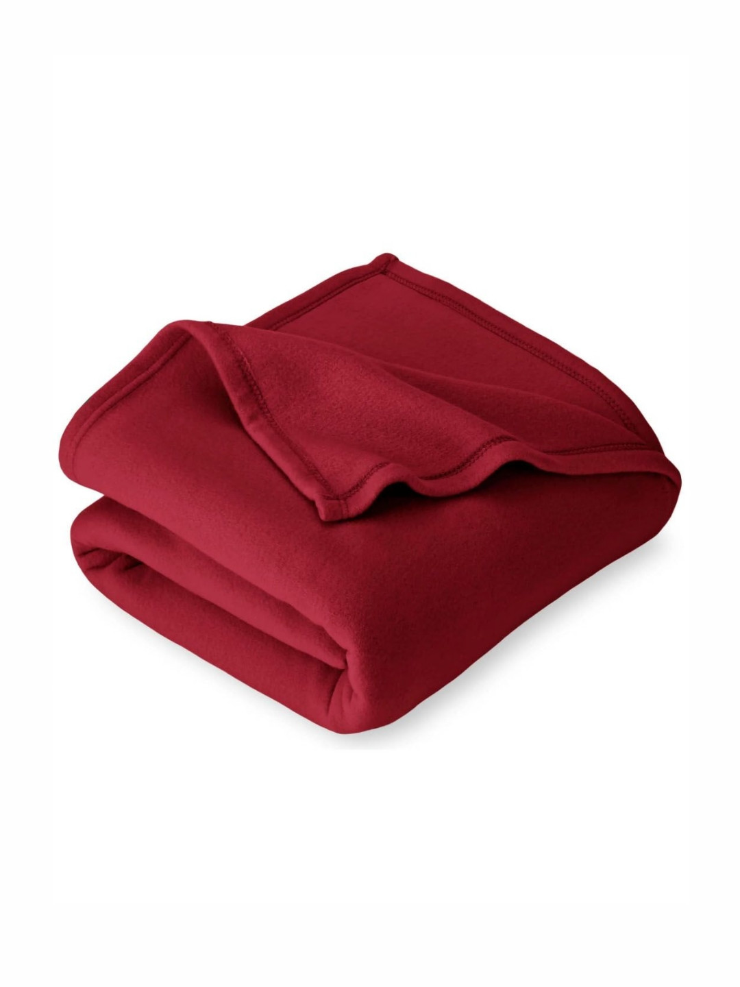 VAS COLLECTIONS Red Fleece 300 GSM Single Bed Blanket