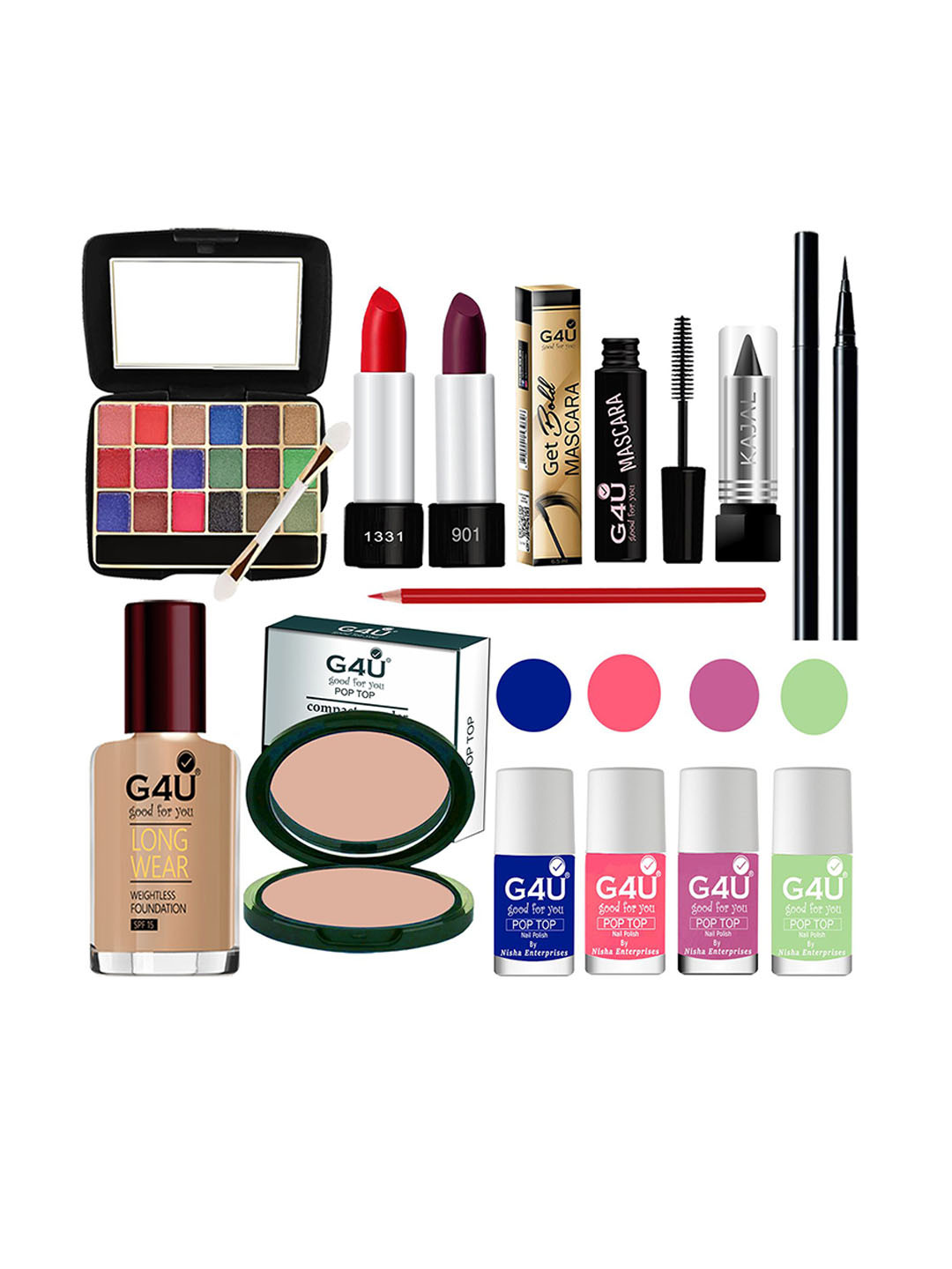 G4U 13-In-1  Dusky Skin makeup kit for women Professional makeup Set B4