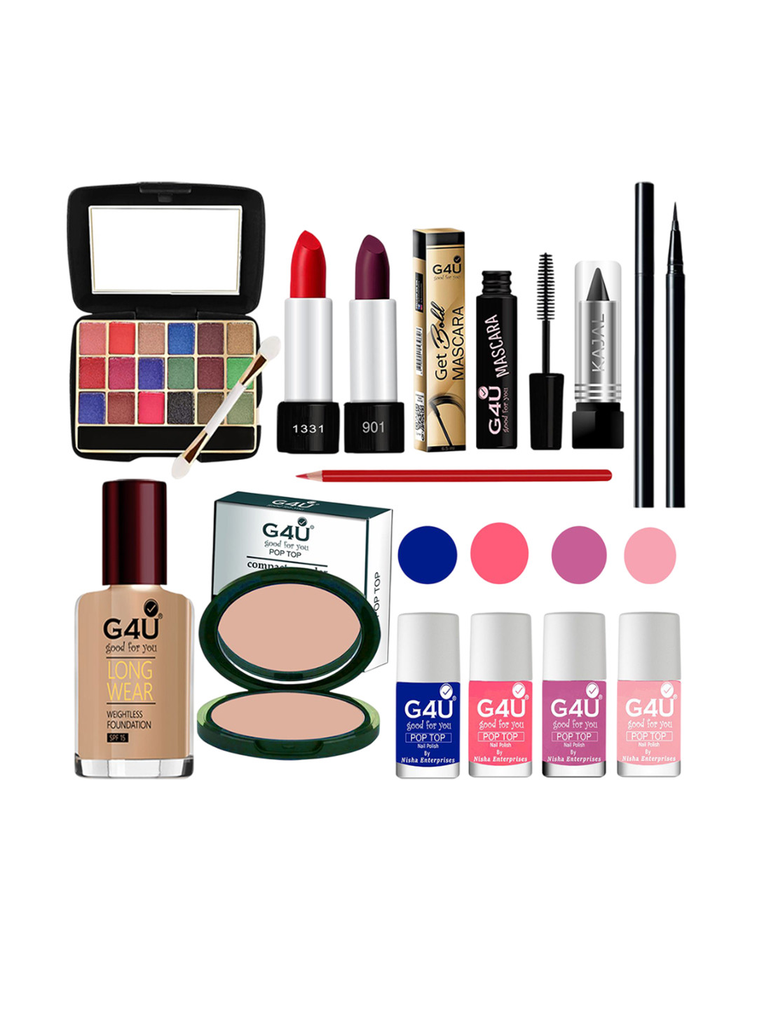 G4U 13-In-1  Dusky Skin makeup kit for women Professional makeup Set A147