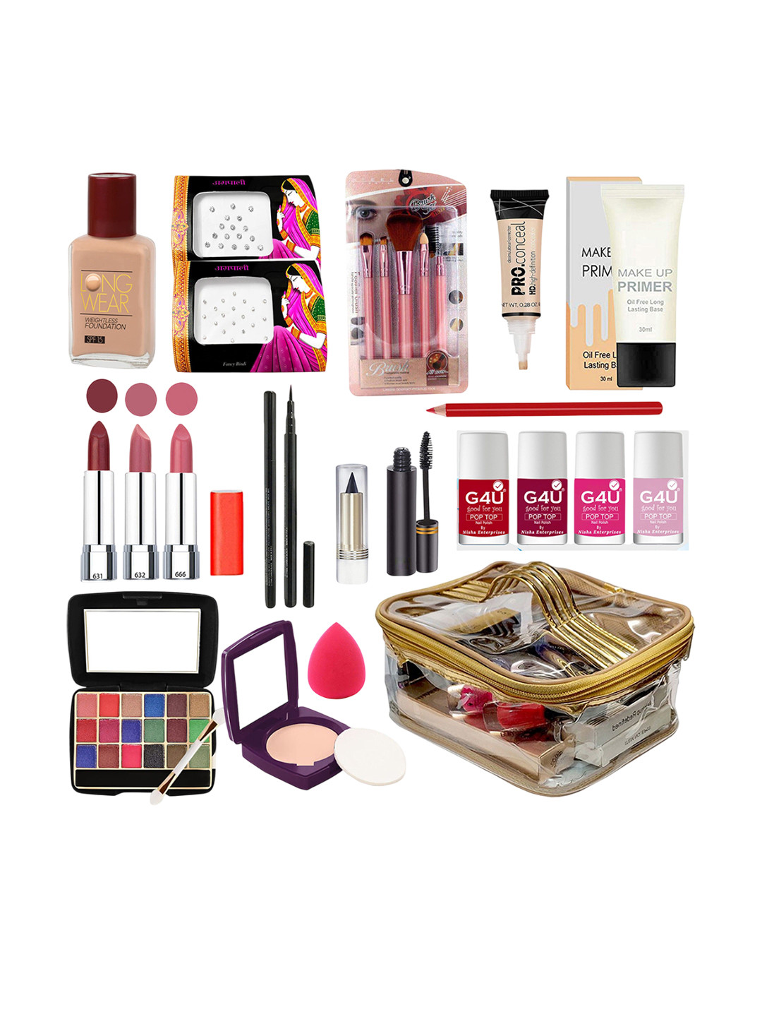 G4U All In One Makeup Kit for Women Full Kit,Multipurpose Makeup Sets15D22A22