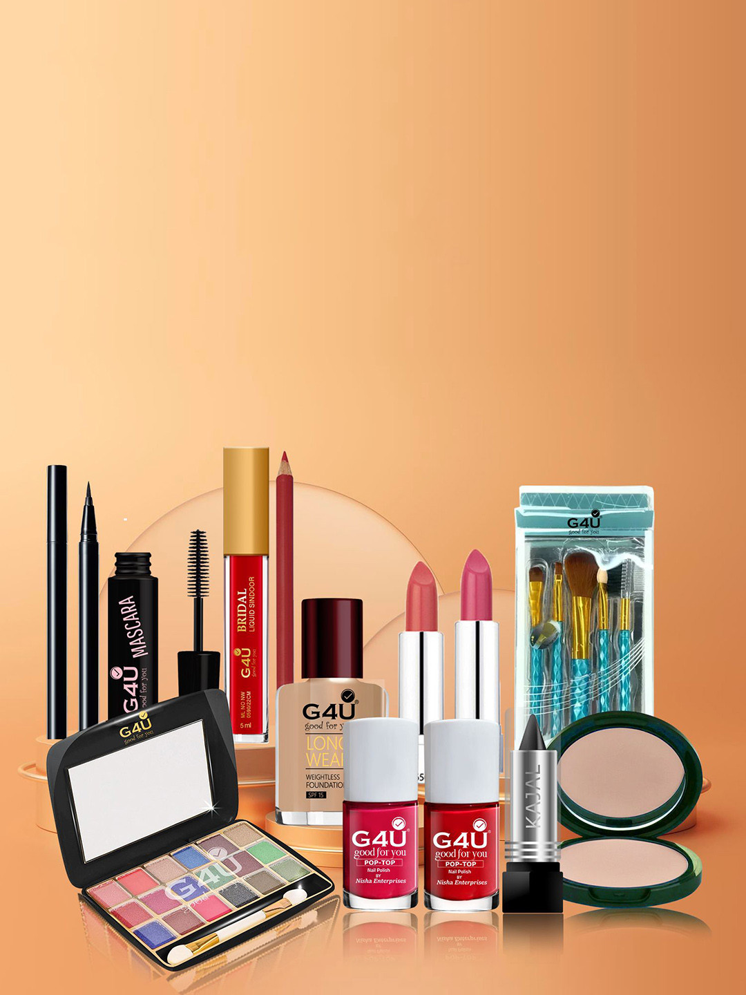 G4U Makeup Kit for women Full Beginner 17 Makeup Products Gift Set 10P23A1081