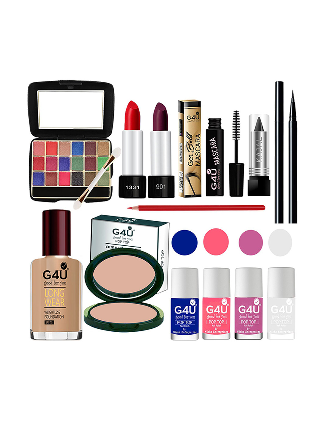 G4U 13-In-1  Dusky Skin makeup kit for women Professional makeup Set B13