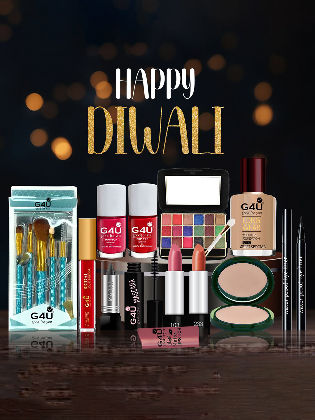 G4U Karwa Chauth Special Makeup Kit For Women  A31