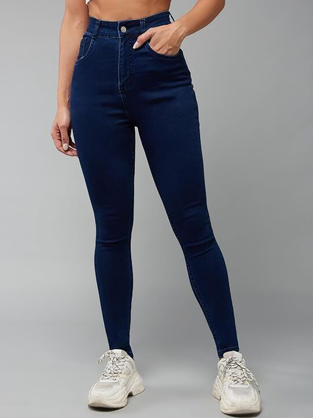 Doll Fashion Women Slim Fit Highly Distressed Stretchable Jeans