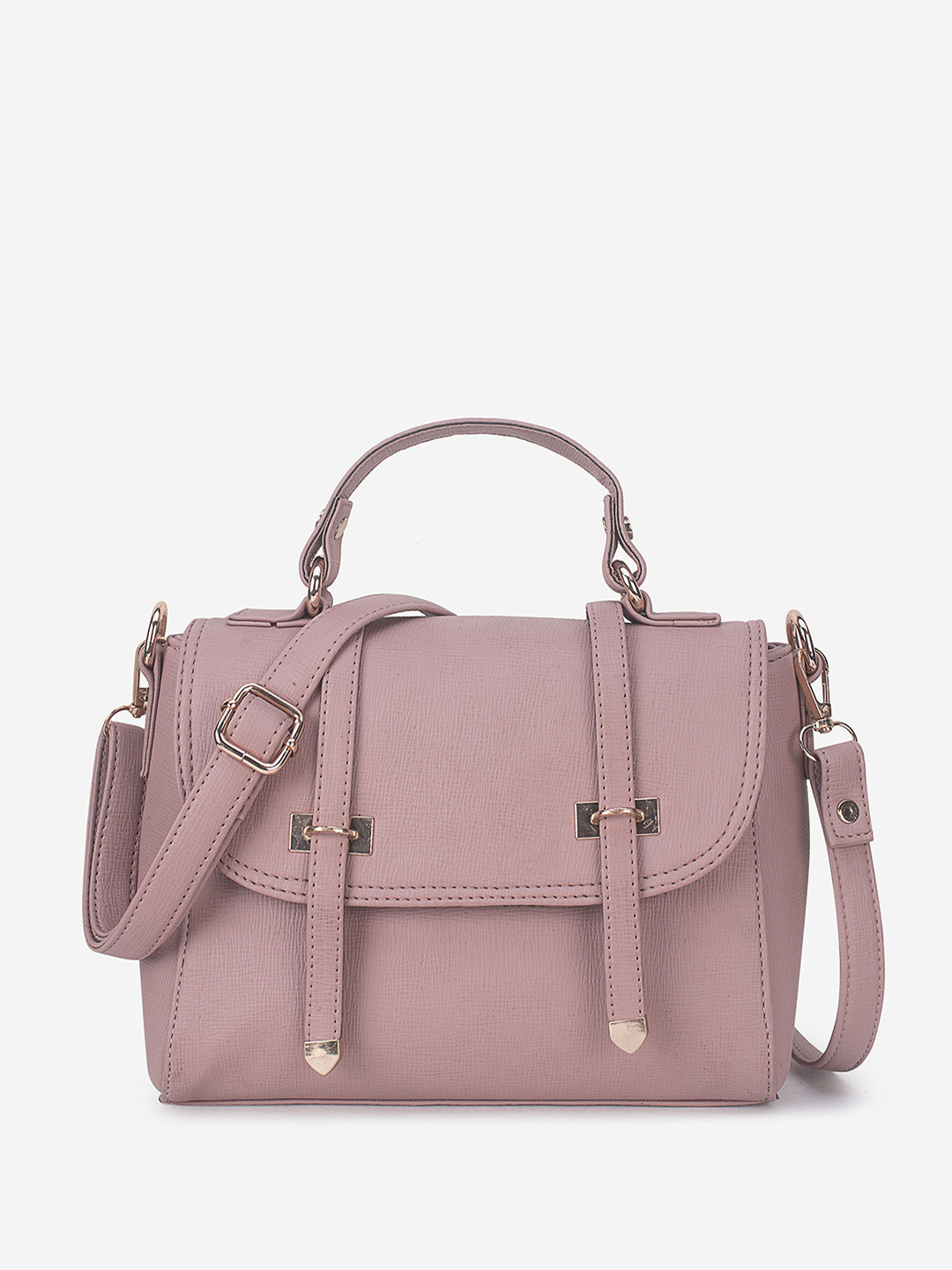 yelloe Textured Satchel