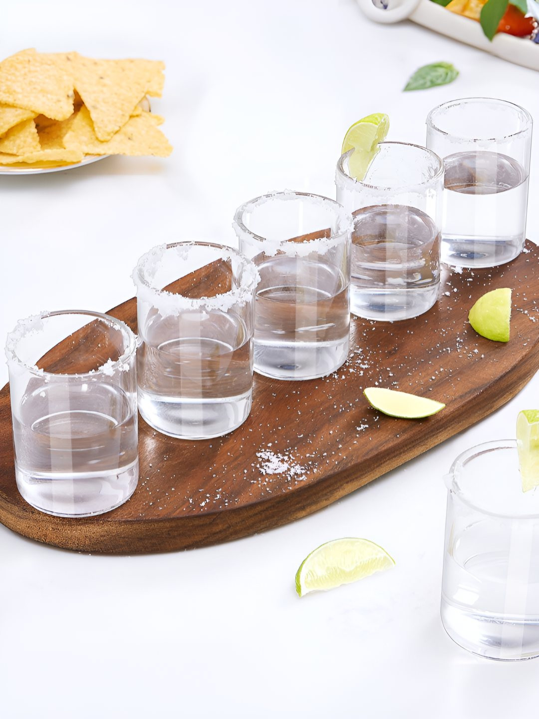 BOROSIL Transparent 6 Pieces Borosilicate Shot Glasses 60ml