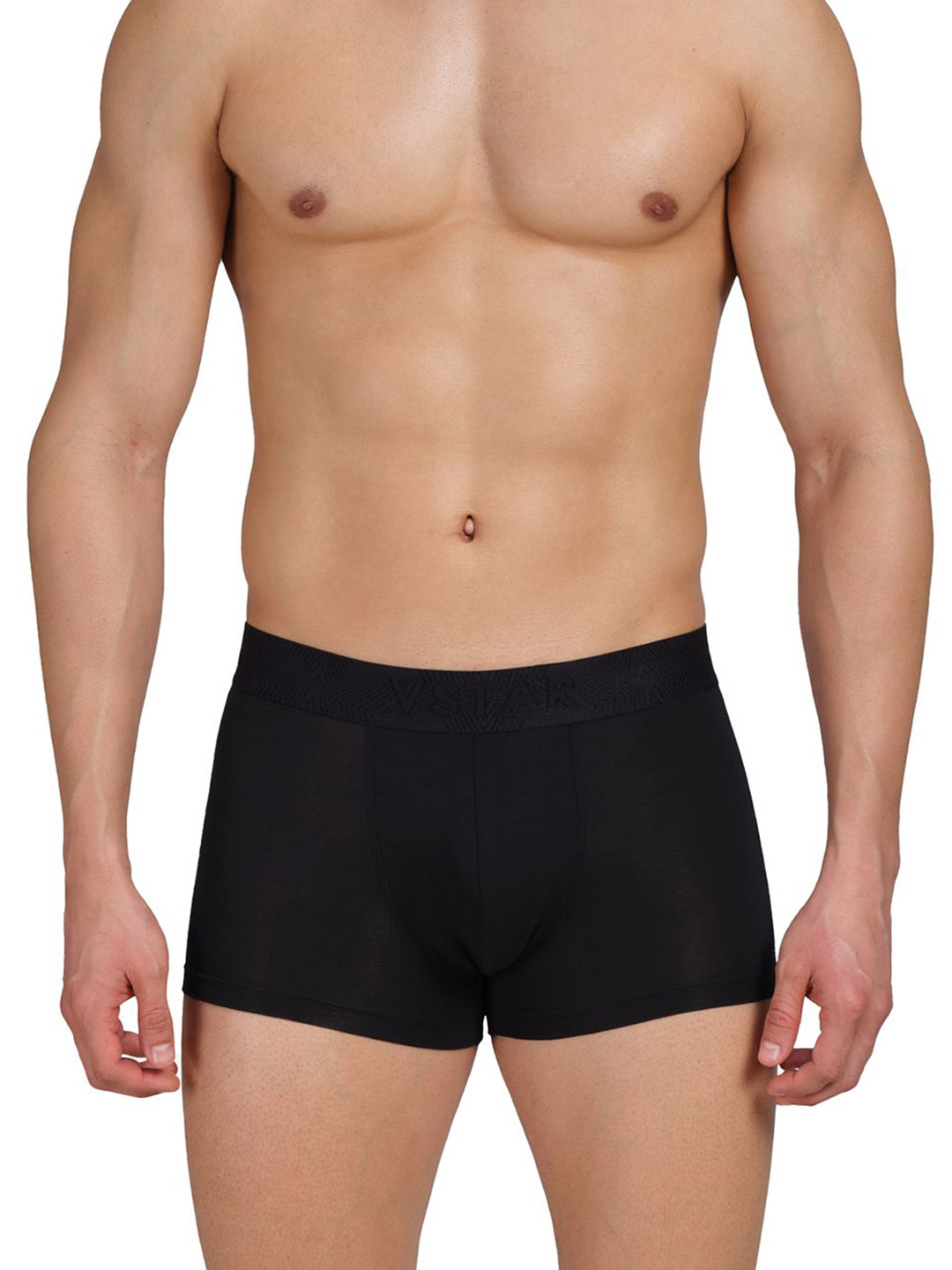 VStar Men's Tencel Micro Modal Trunk CB 01-BLACK