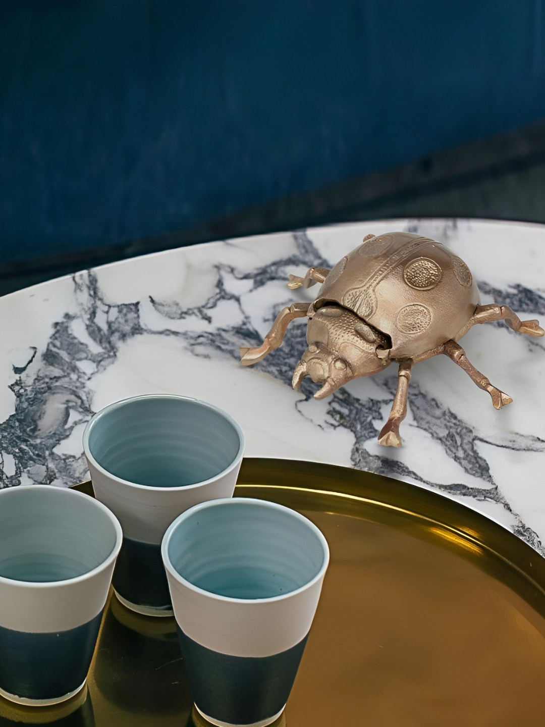 NILAAY Gold-Toned Beetle Ash tray