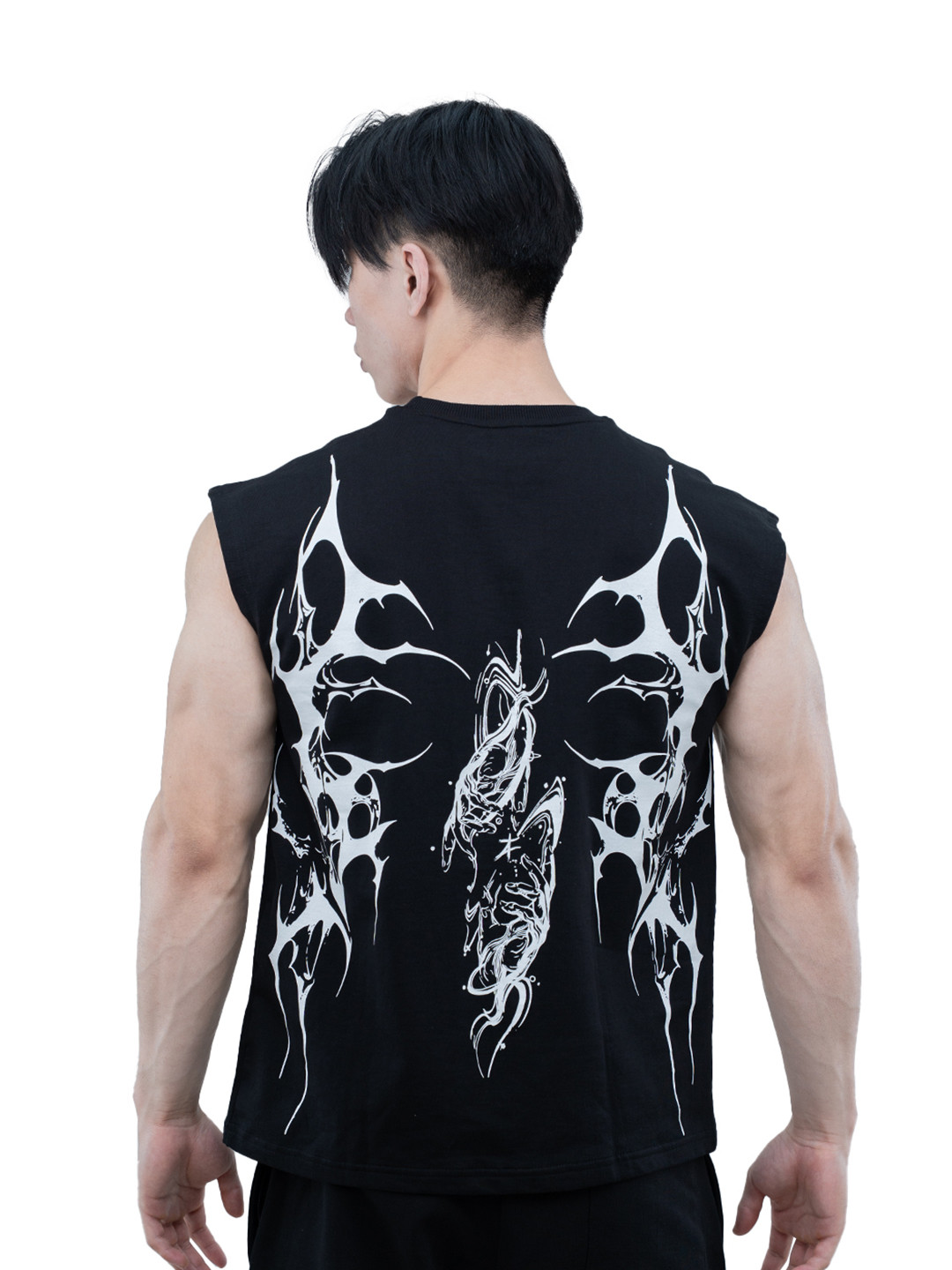 Athflex Men Graphic Printed Round Neck Cotton Boxy T-shirt