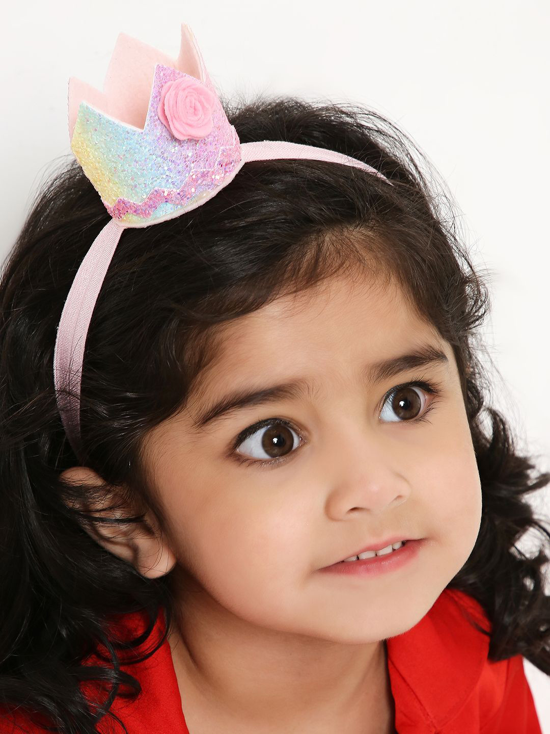 Aye Candy Girls Flower Decorated Crown Headband