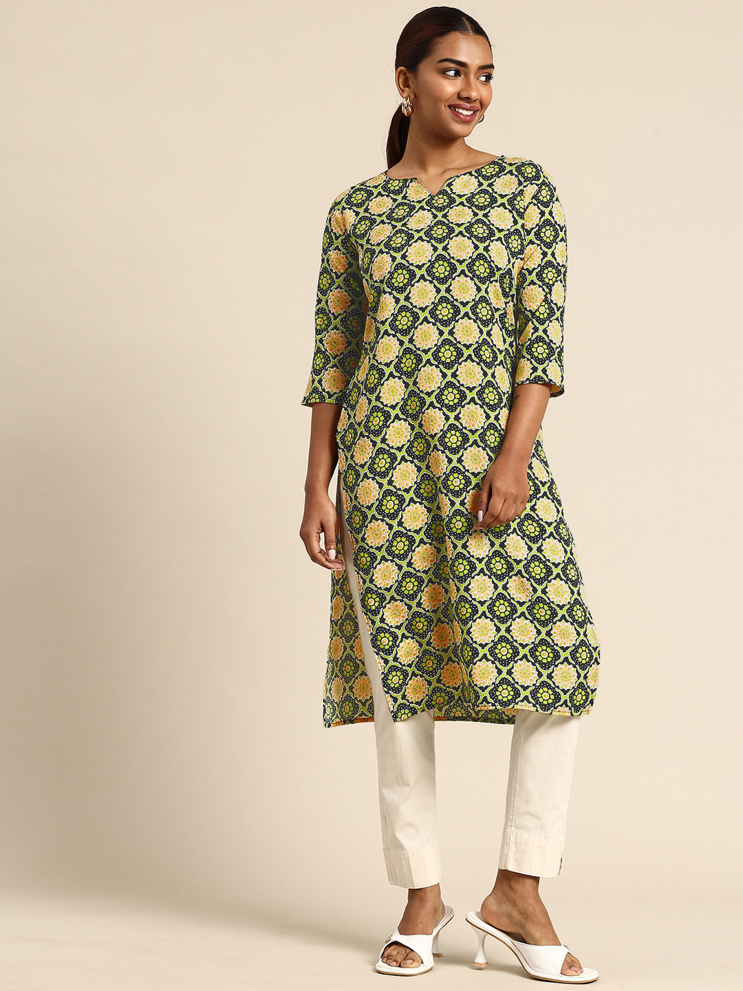 KETAKI FASHION Ethnic Motifs Printed Crepe Kurta
