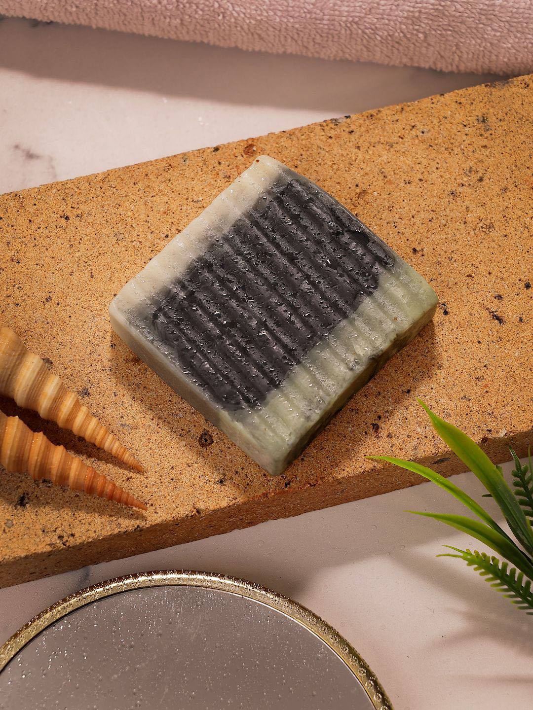 Dhrohar Natural Tea Tree Soap With Green Sea Clay & Activated Charcoal -100gm