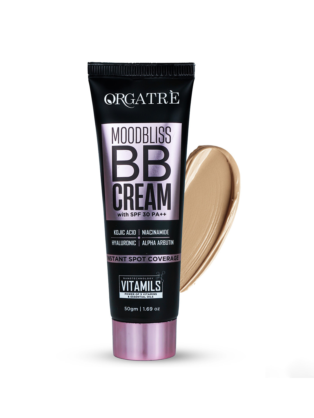 Orgatre Mood Bliss Instant Spot Coverage BB Cream With SPF 30 PA++ - 50 g - Dusk Brown