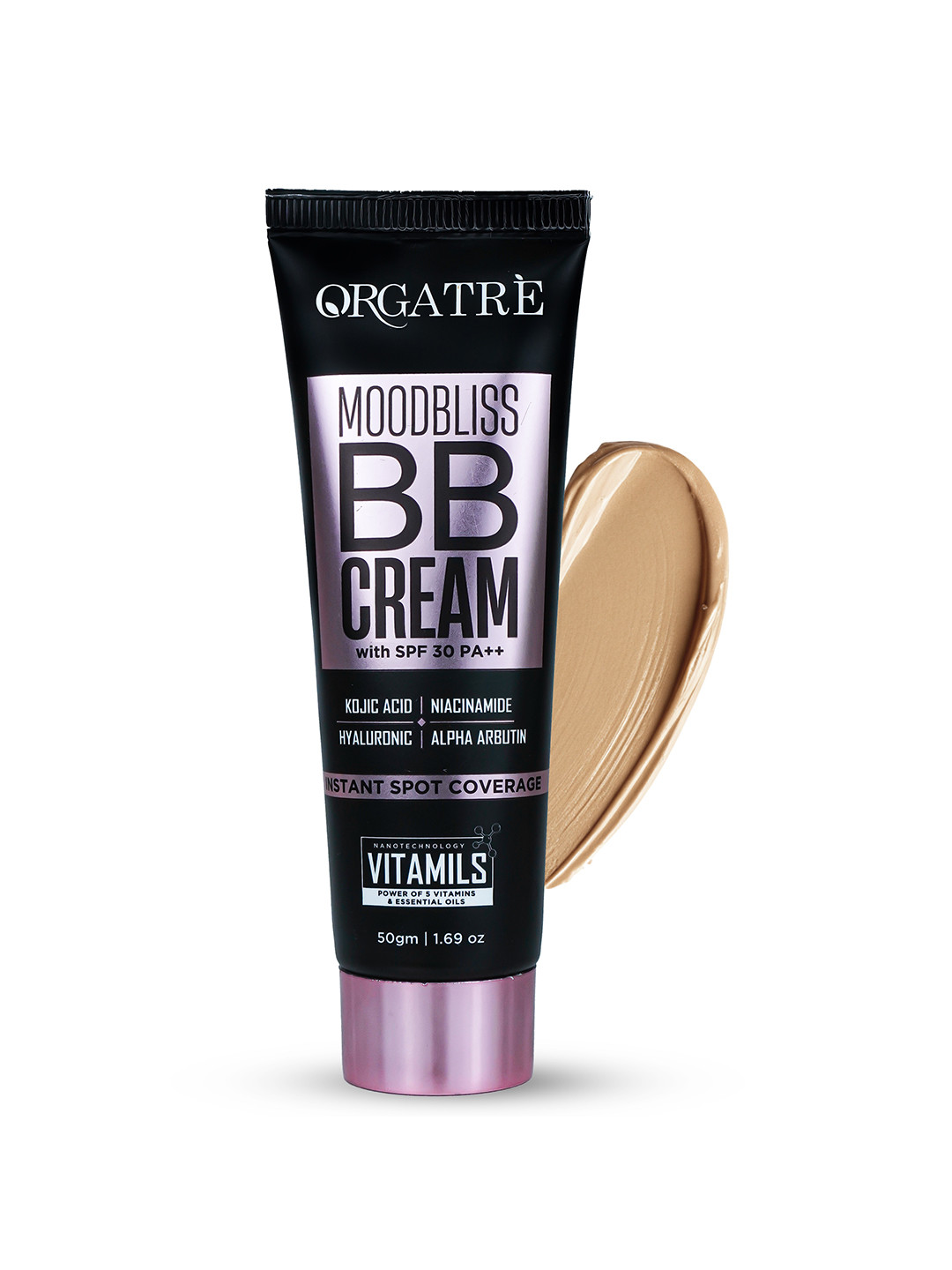 Orgatre Mood Bliss BB Cream For Instant Spot Coverage With SPF 30- 50 g- Light Breeze